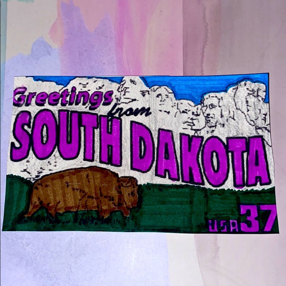 “Greetings from South Dakota” Postcard